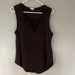 Splendid Front LaceUp Top
